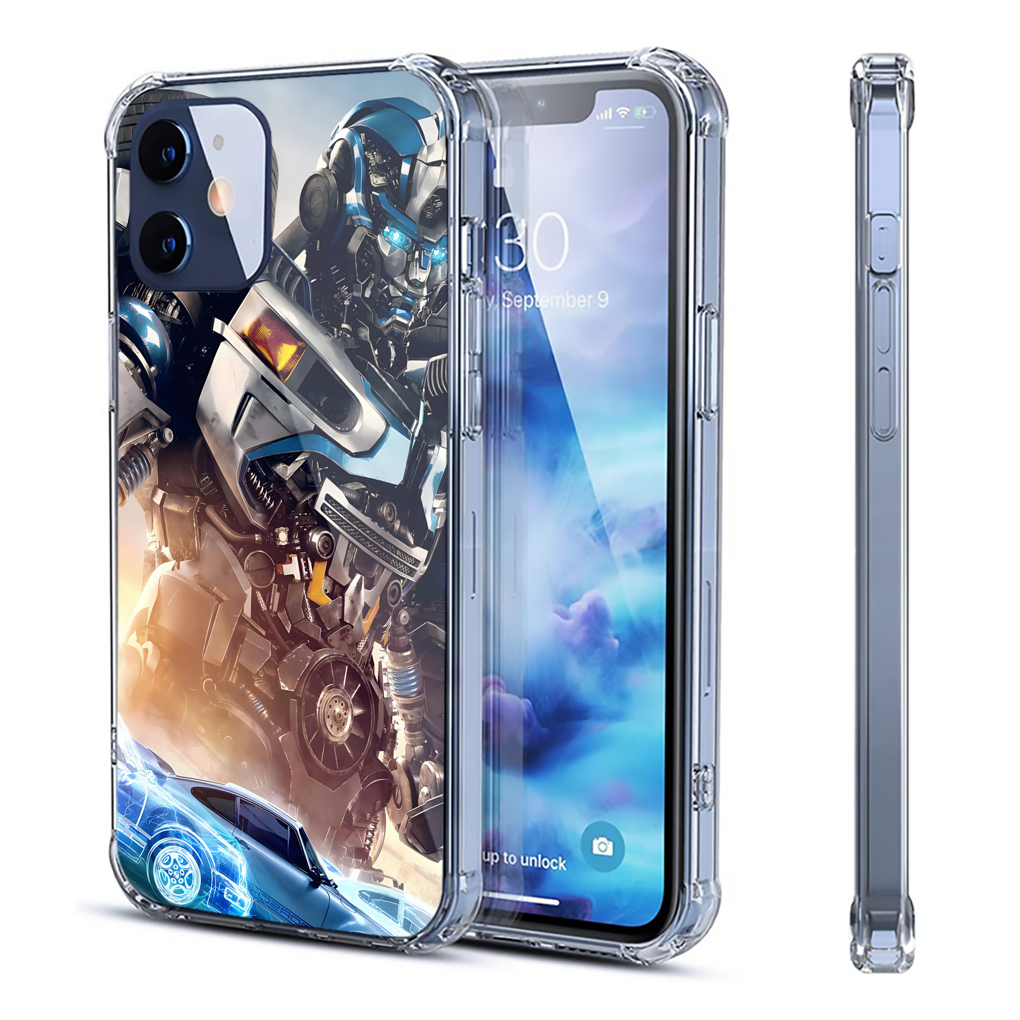 （画像用） Transformers トランスフォーマー 【iPhone 12シリーズ対応】透明スマホケース（クリアソフトケース）
